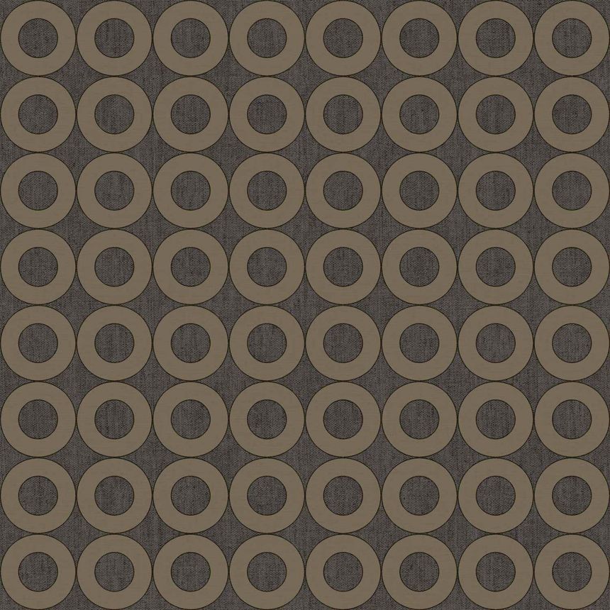 Schwarze Vliestapete mit Kreisen, 30169, Energie, Cristiana Masi by Parato