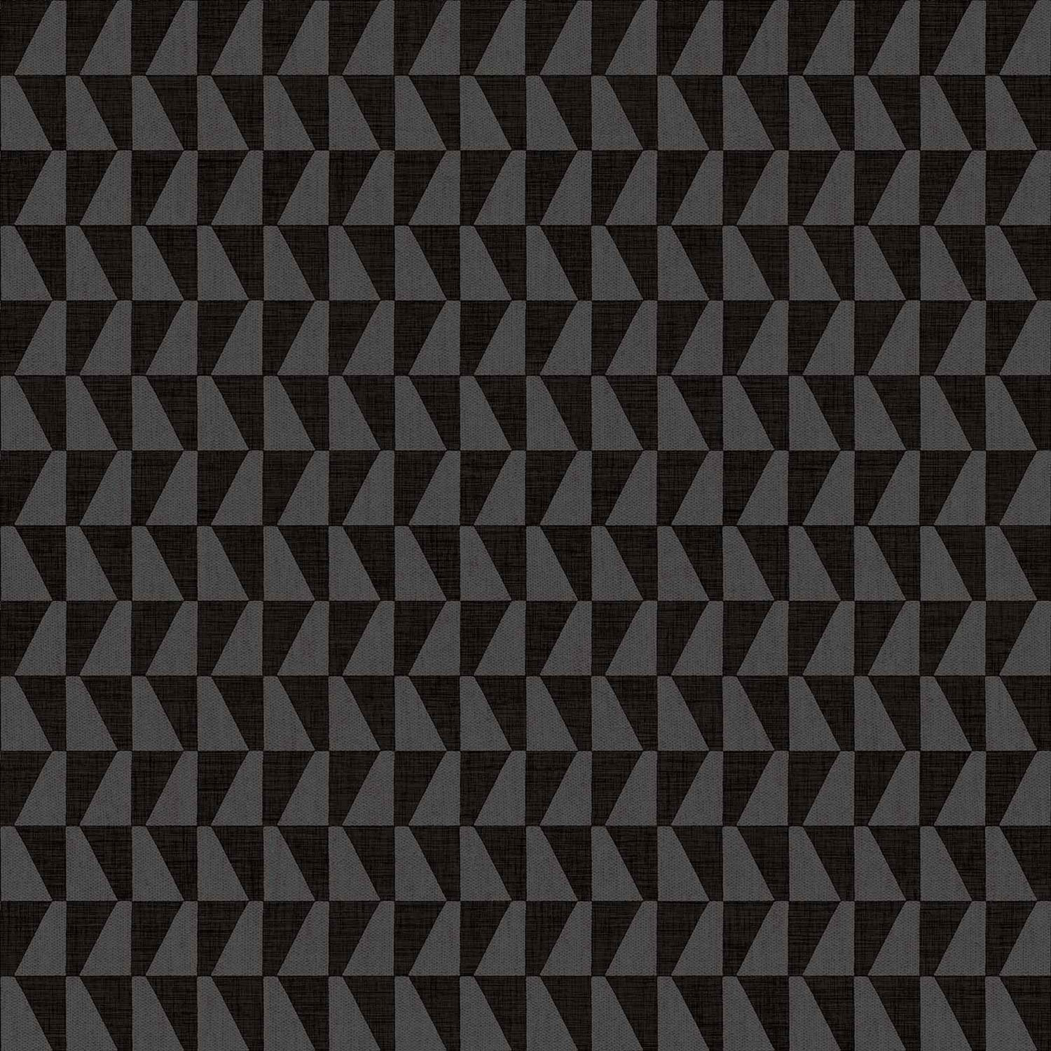 Grau-schwarze Vliestapete, geometrisches Muster, 30179, Energie, Cristiana Masi by Parato