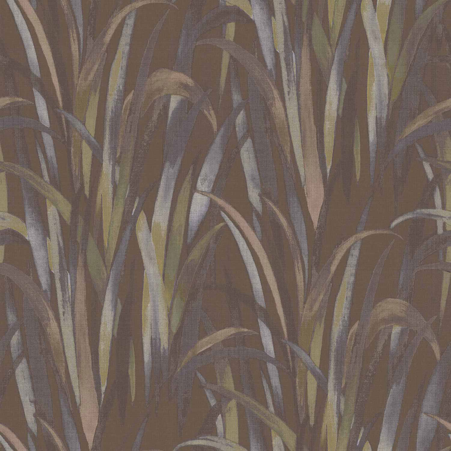 Braune Vliestapete, Grasblätter,  26409, Thai, Cristiana Masi by Parato