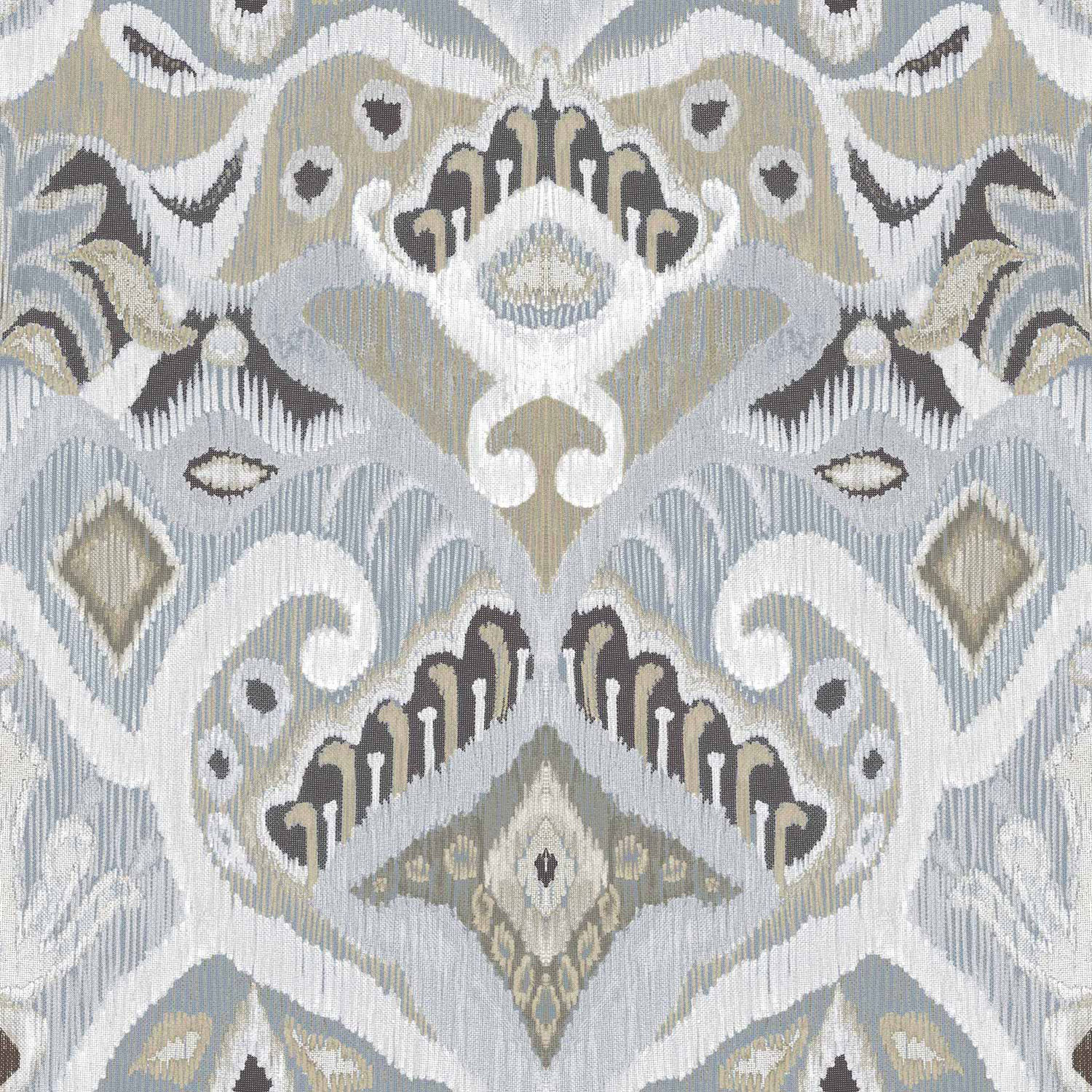 Blaue Tapete mit Ornamenten, ethnischem Muster, 26426, Thai, Cristiana Masi by Parato