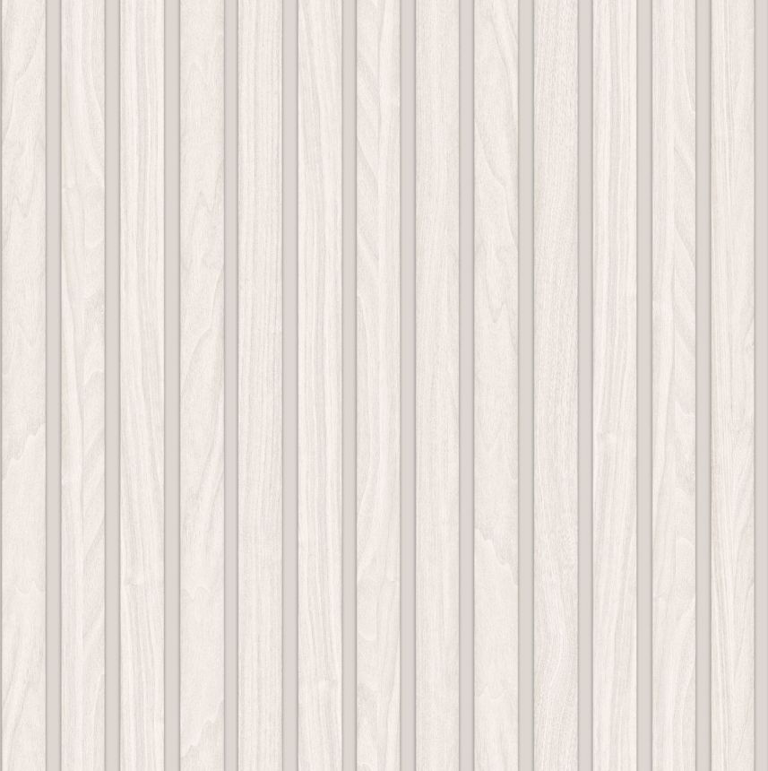 Luxustapete in cremefarbener Holzoptik, Holzplanken, Z77545, Savana, Zambaiti Parati