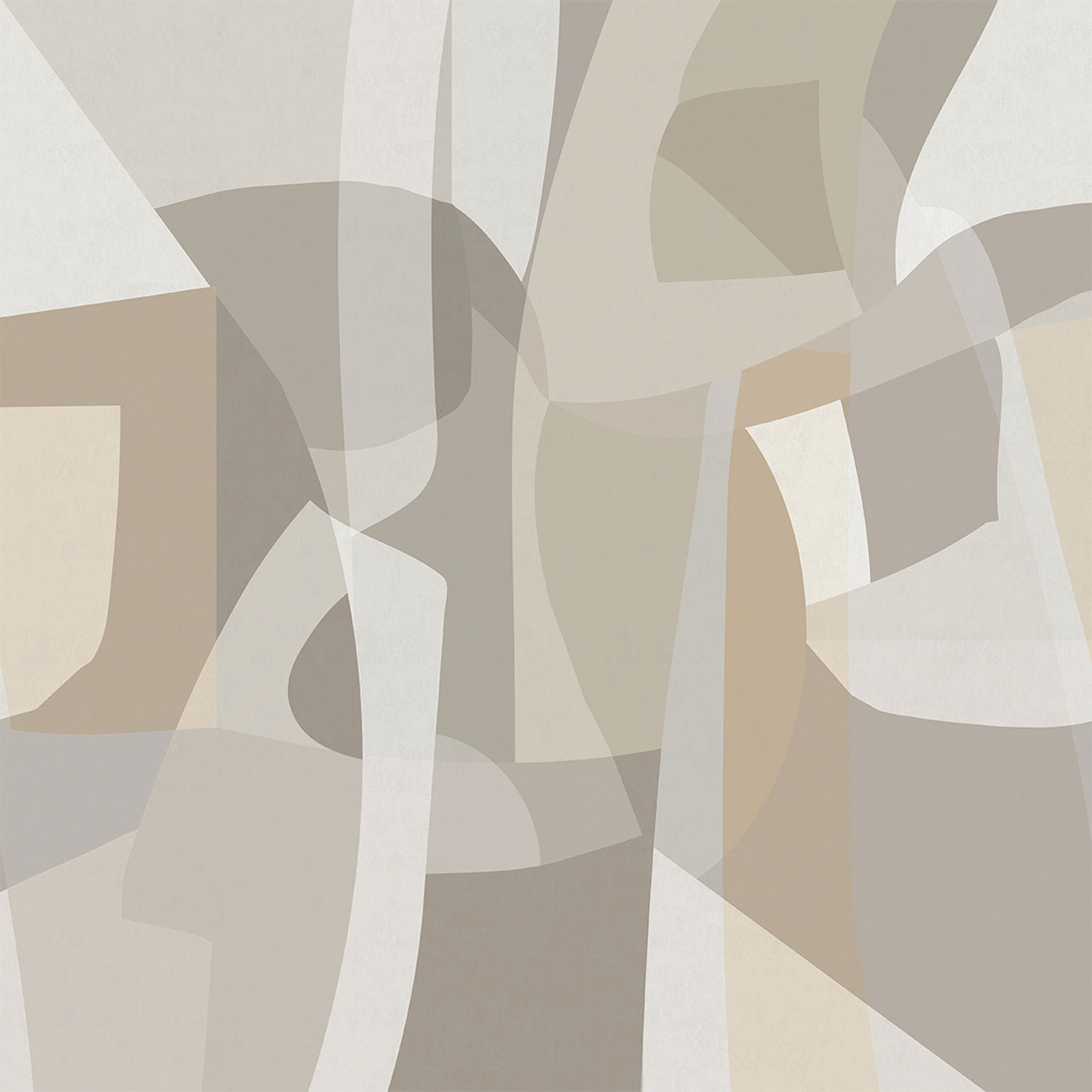 Geometrische Vlies-Fototapete, grau-beige, SOD27093, Soleado, Decoprint