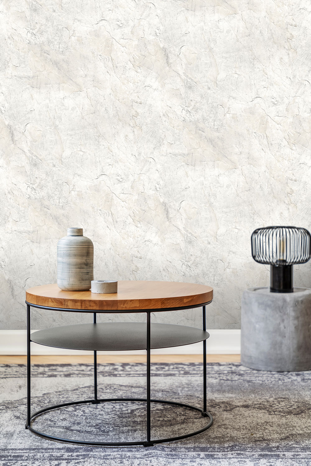 Vliestapete, grau-beige, Beton, Stuck, RE25130, Reflect, Shades of Colour, Decoprint