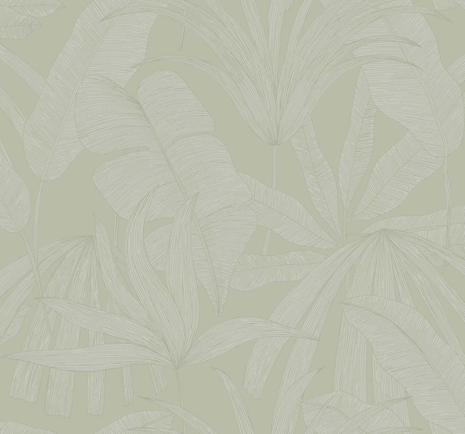 Grüne Tapete mit Blättern, 333514, Festival, Eijffinger