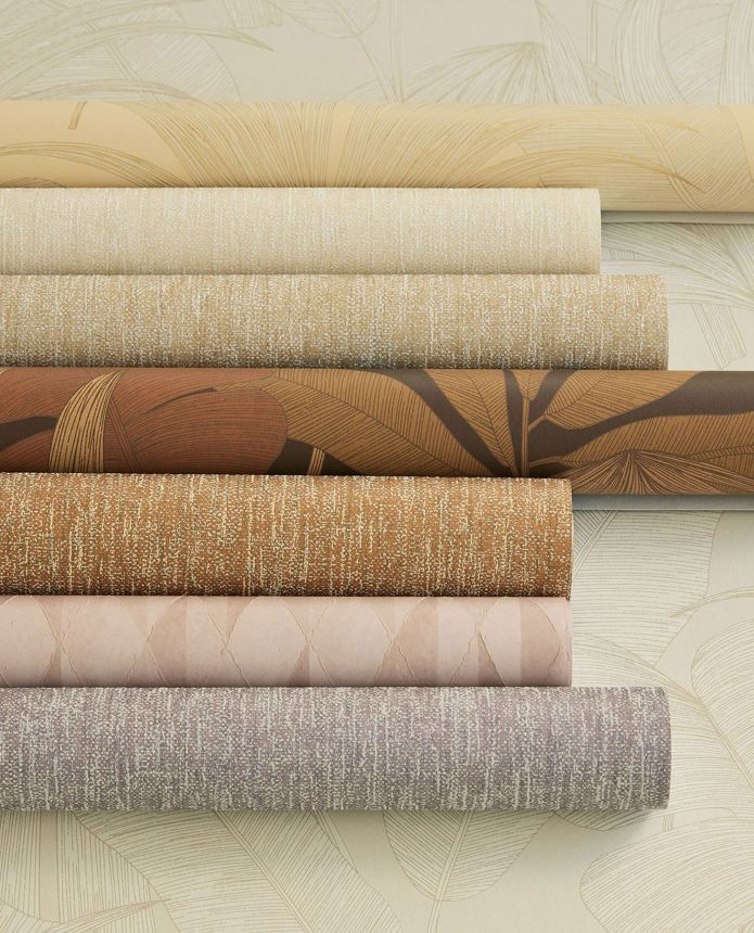 Cremefarbene Tapete, Stoffimitat, 333530, Festival, Eijffinger