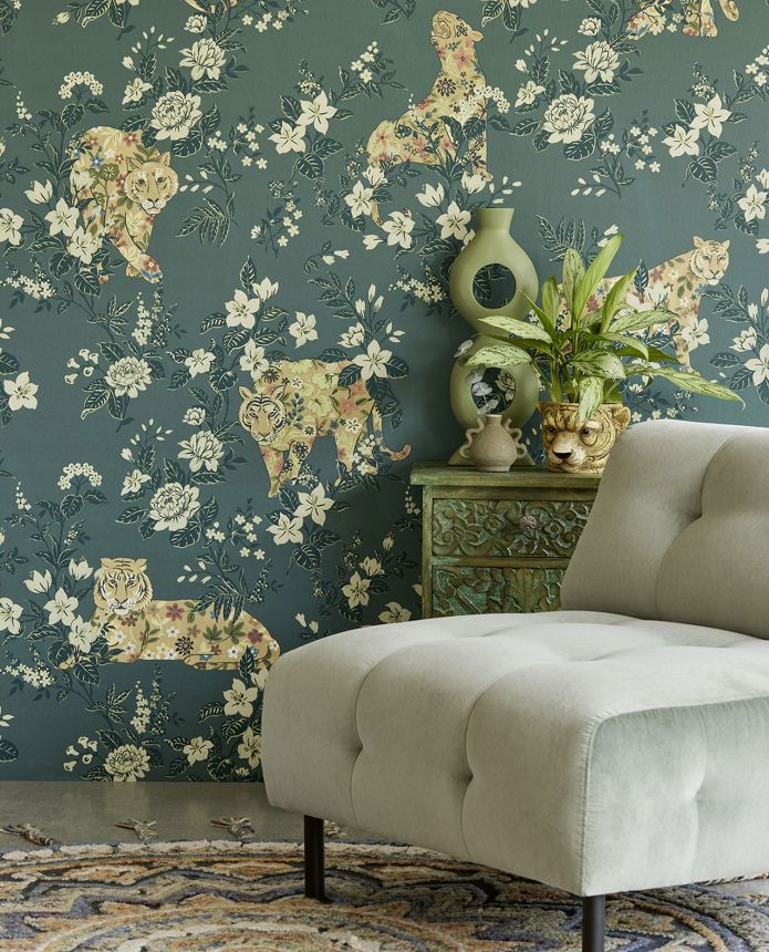 Grüne Fototapete, Tiere, Blumen, 333553, Festival, Eijffinger