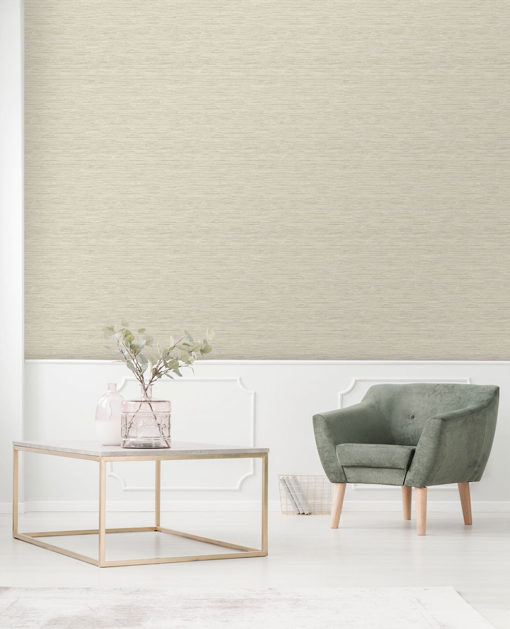 Vliestapete, grau-beige, Stoffimitat, NHW1010, Perla, Decoprint