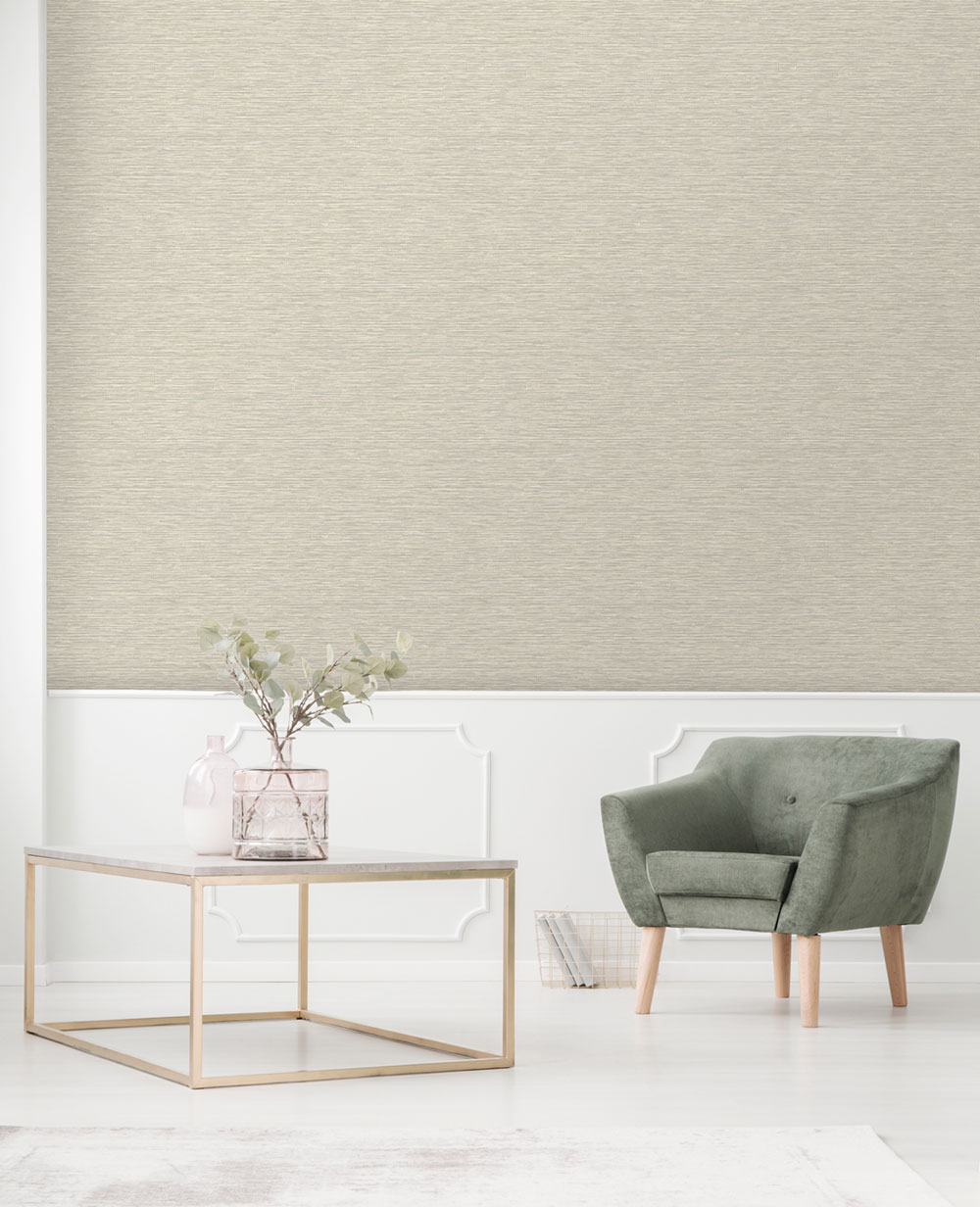 Vliestapete, grau-beige, Stoffimitat, NHW1012, Perla, Decoprint