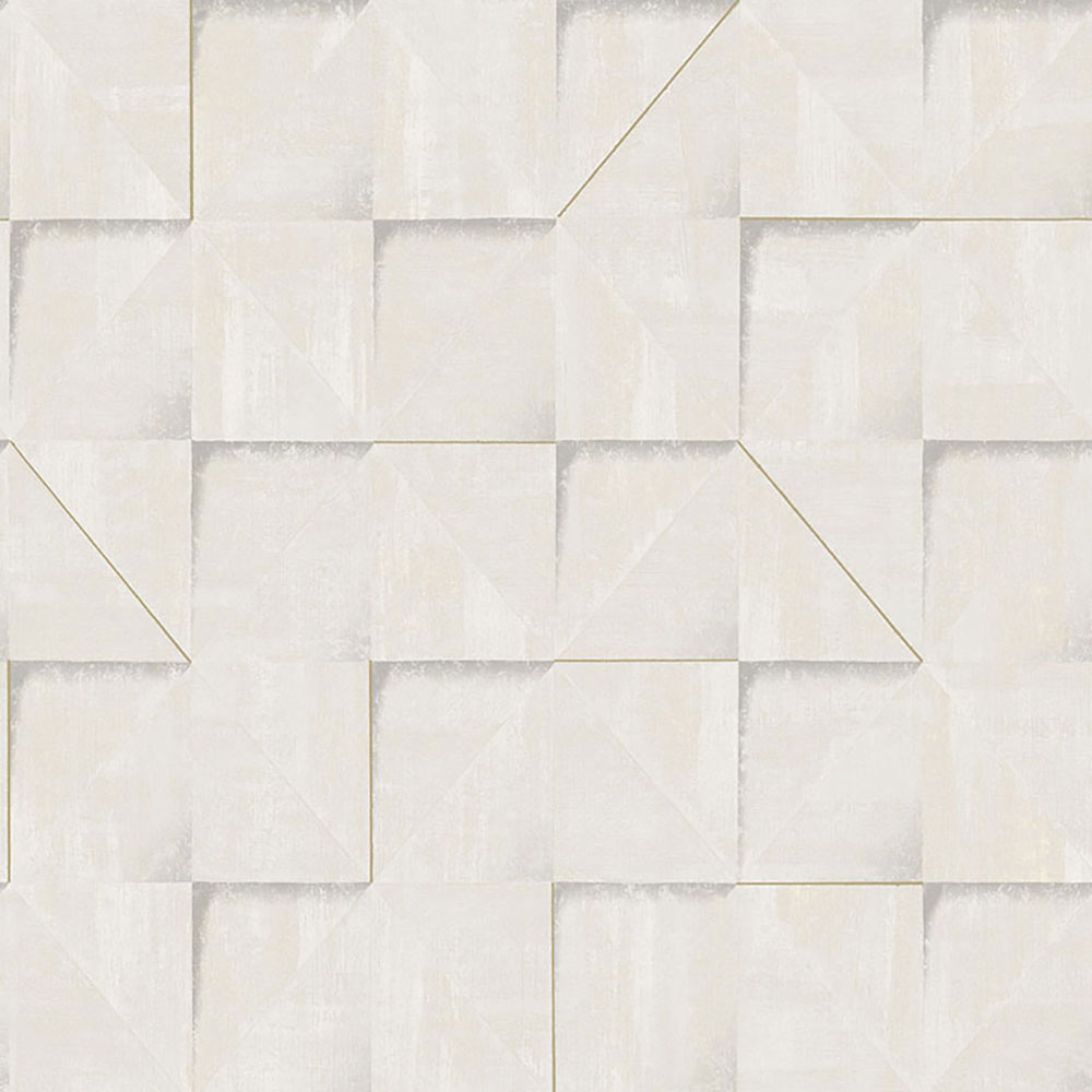 Graue geometrische 3D-Vliestapete, RE25170, Reflect, Decoprint