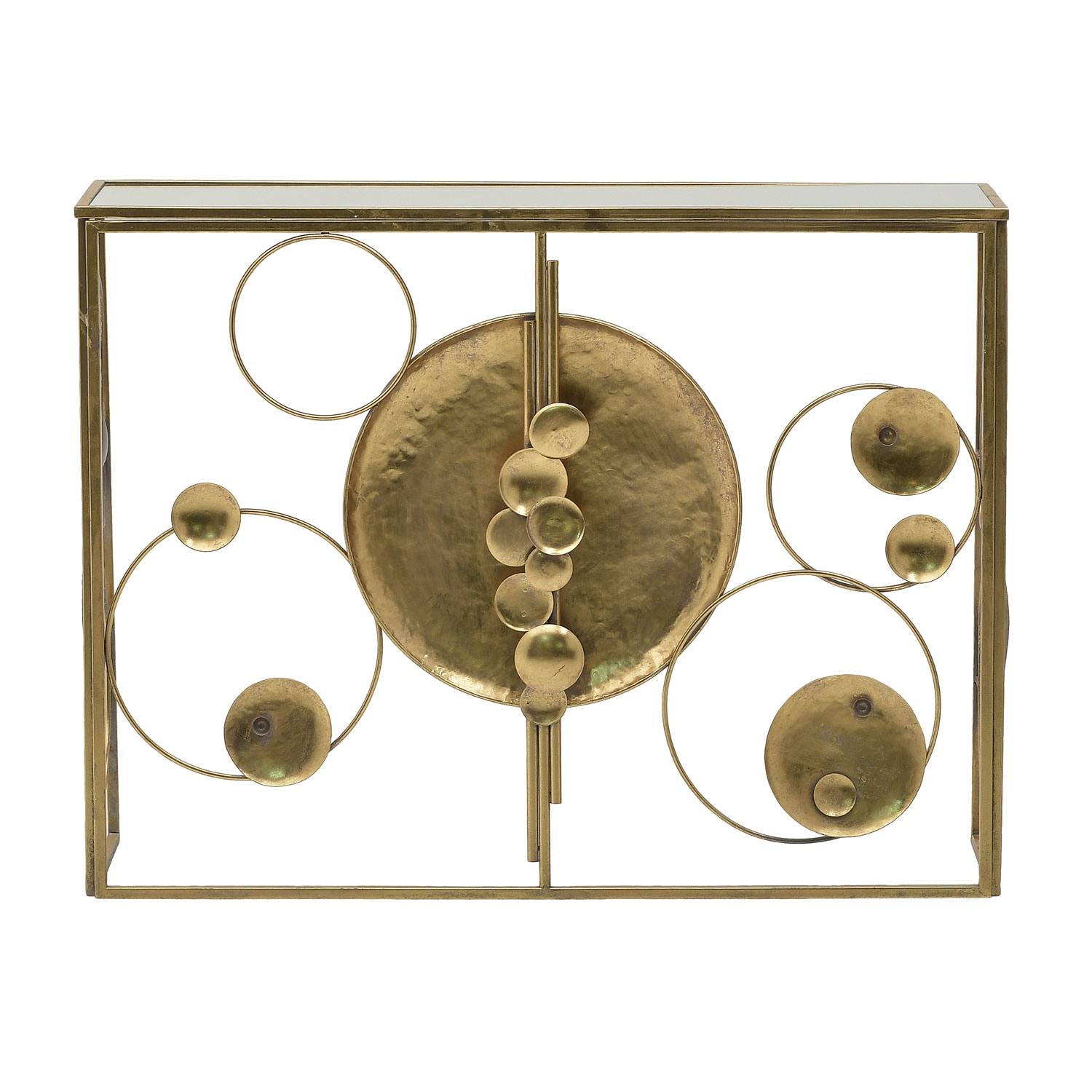 Gold/weißer Konsolentisch, 3-50-267-0007,  InArt