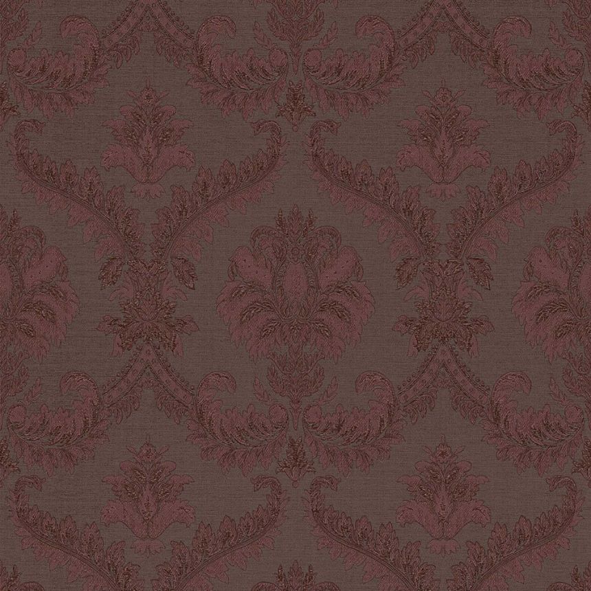 Barocke Tapete in Terrakottafarbe, 33338, Tradizioni, Cristiana Masi by Parato