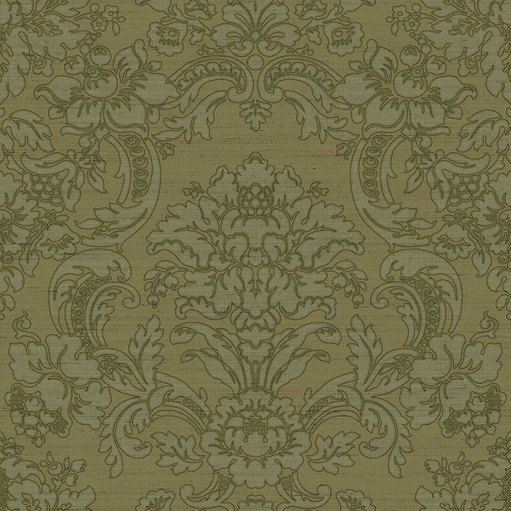 Grüne Barocktapete, 33347, Tradizioni, Cristiana Masi by Parato