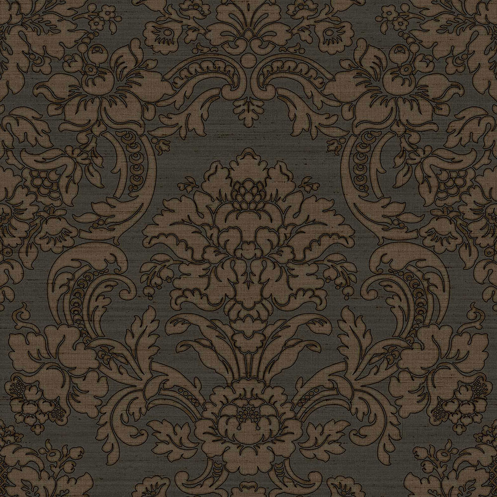 Braune Barocktapete, 33349, Tradizioni, Cristiana Masi by Parato