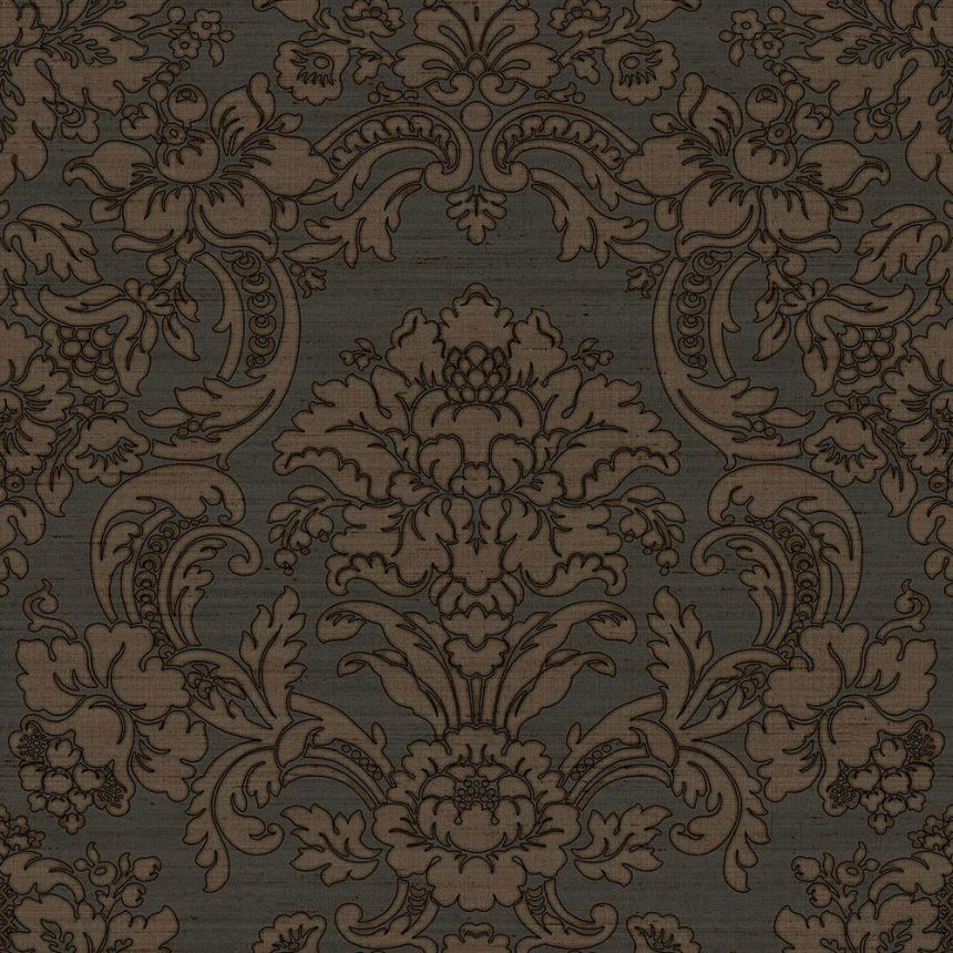 Braune Barocktapete, 33349, Tradizioni, Cristiana Masi by Parato