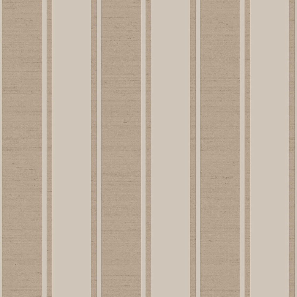 Gestreifte Tapete in Braun und Creme, 33364, Tradizioni, Cristiana Masi by Parato