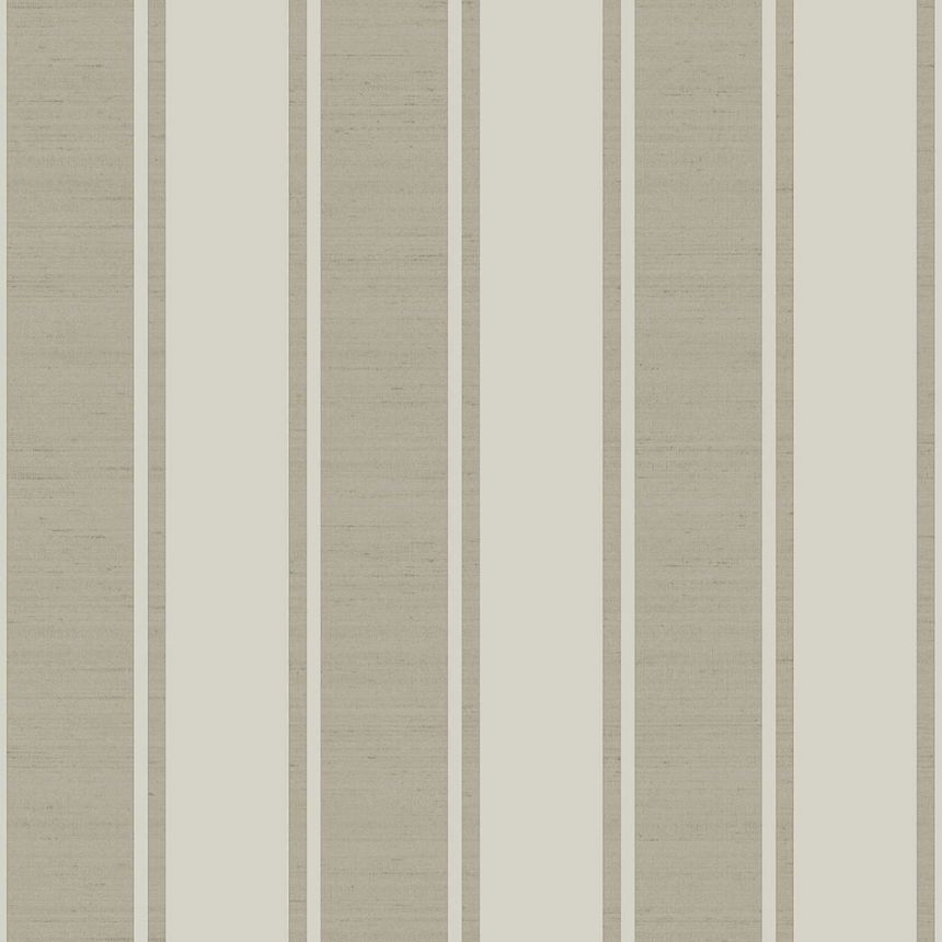 Braun-beige gestreifte Tapete, 33366, Tradizioni, Cristiana Masi by Parato