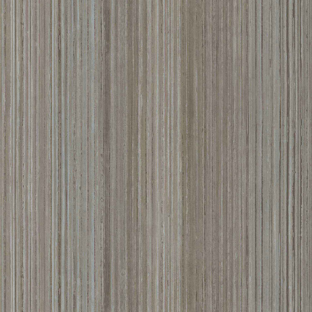 Grau-braun gestreifte Tapete, 43856, Terra, Cristiana Masi by Parato