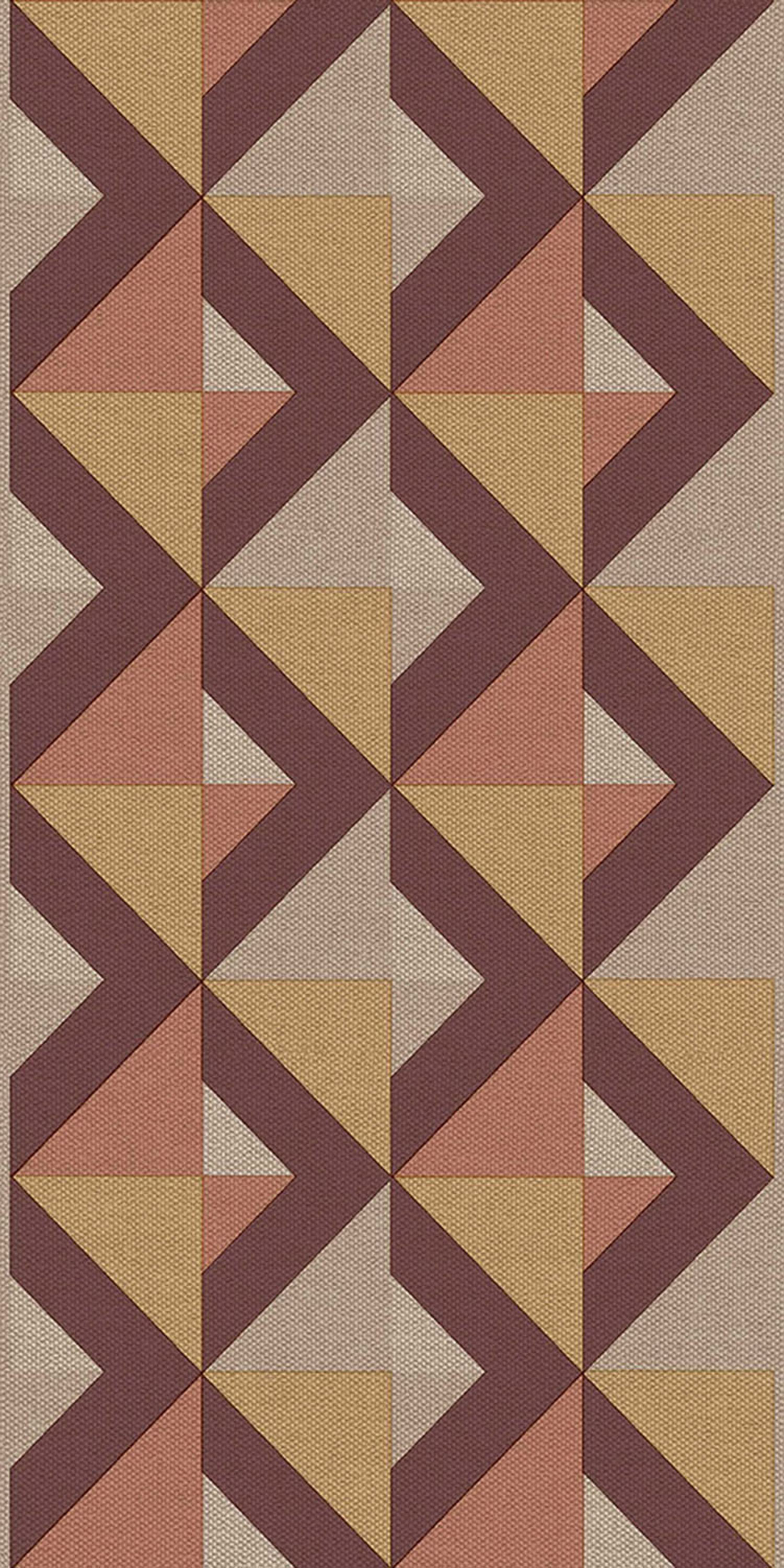 Geometrische Vliestapetenbordüre, burgunderrot, B39098, Arché, Cristiana Masi by Parato