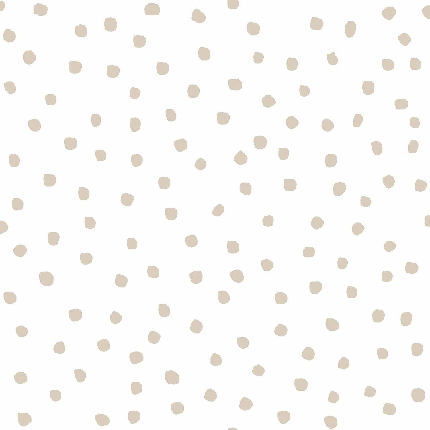 Weiße Vliestapete mit beigen Punkten, 17120, MiniMe, Cristiana Masi by Parato