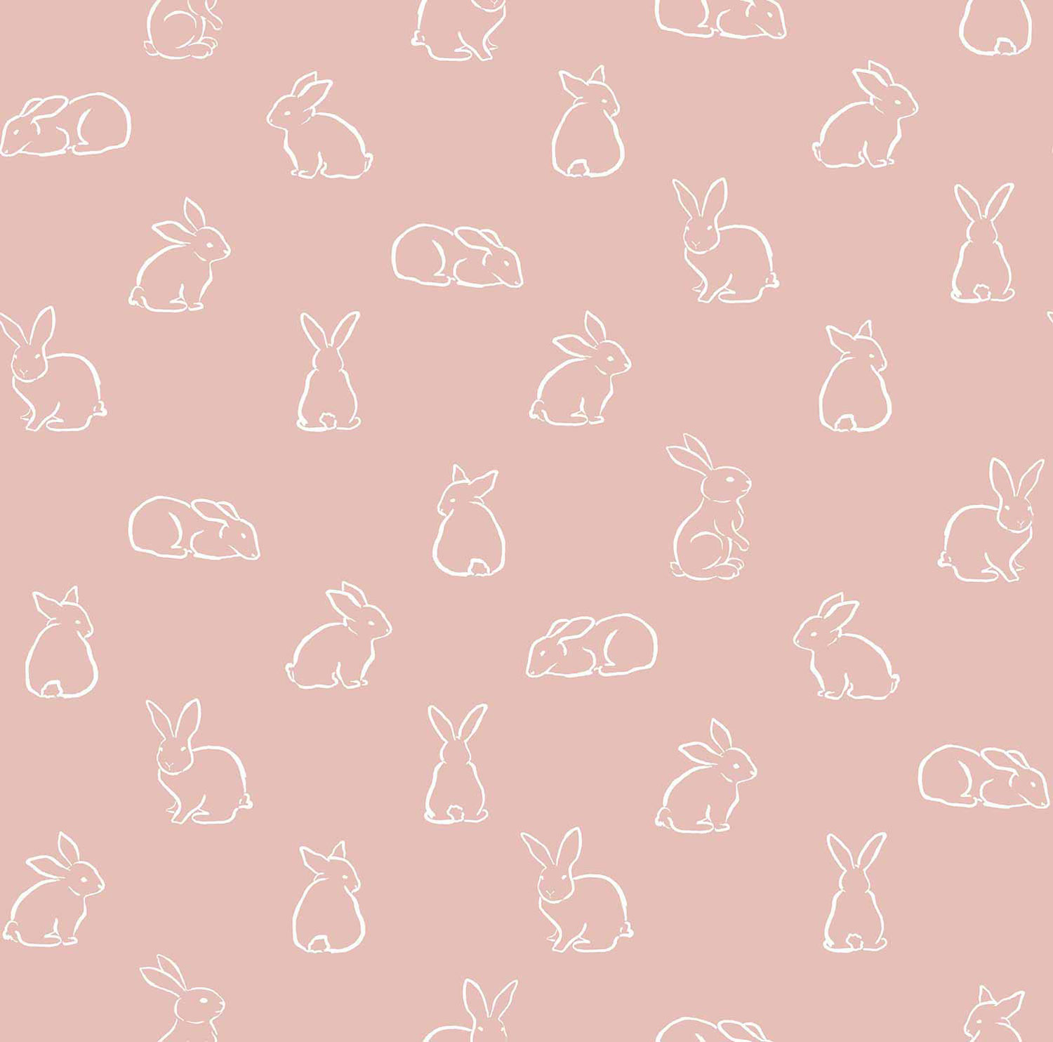 Rosa Kindertapete mit Häschen, 17148, MiniMe, Cristiana Masi by Parato