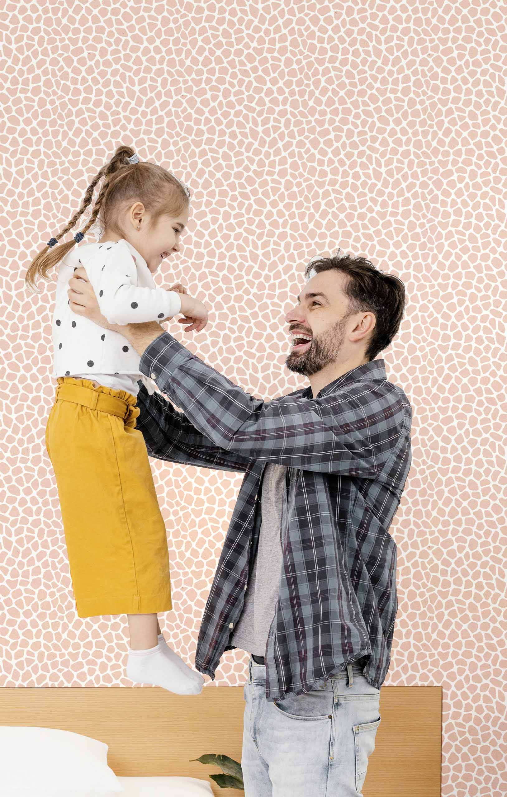 Rosa-weiße Vliestapete, 17184, MiniMe, Cristiana Masi by Parato