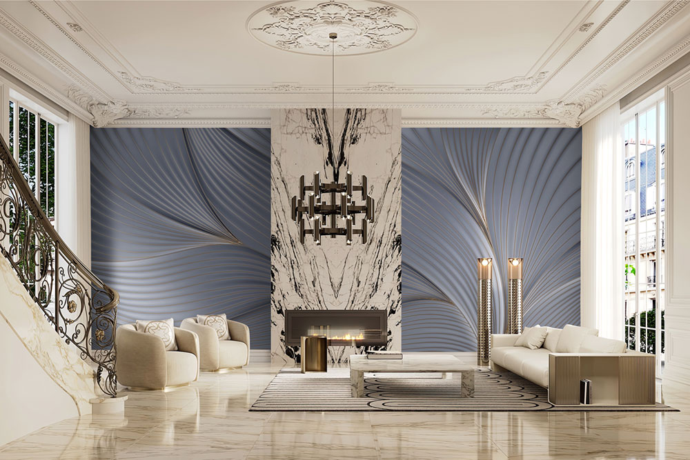 Luxuriöse geometrische Fototapete, Z34971, Elie Saab 2