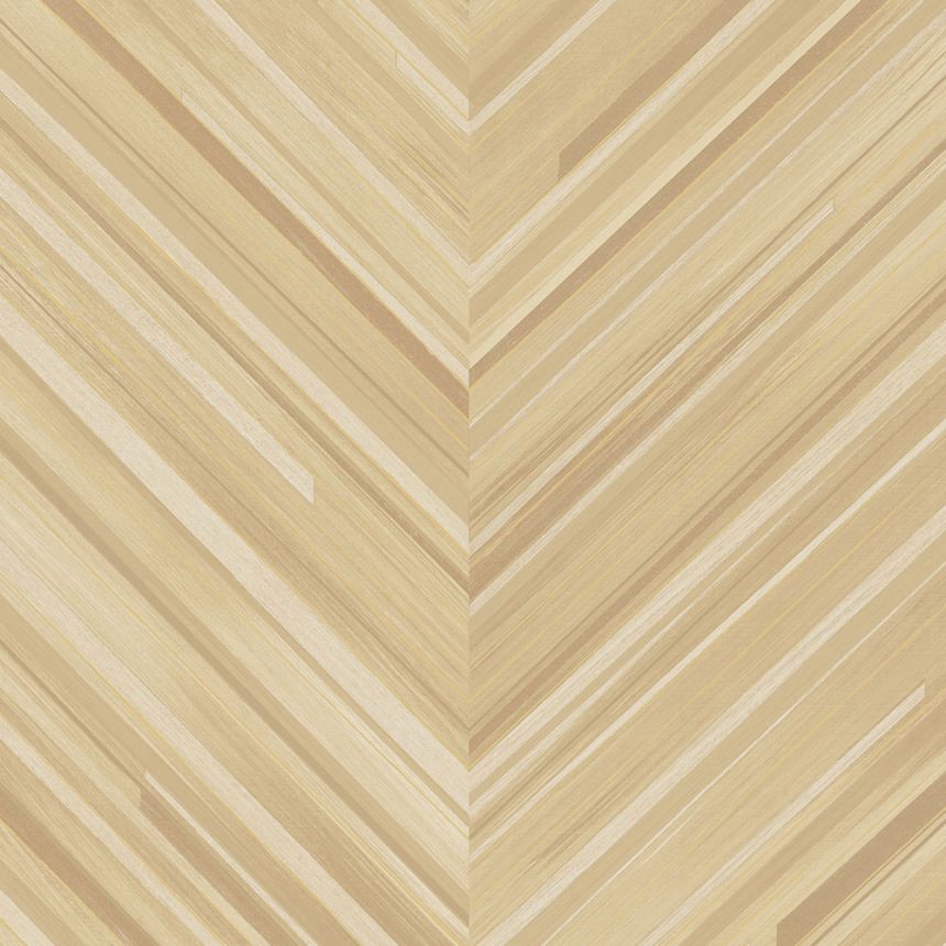 Beige geometrische Vliestapete, Fischgrätenmuster, 340161, Gilded, Eijffinger