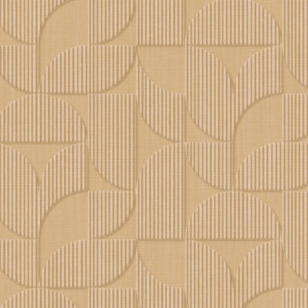 Beige geometrische Retro-Tapete, 333600, Revive, Eijffinger