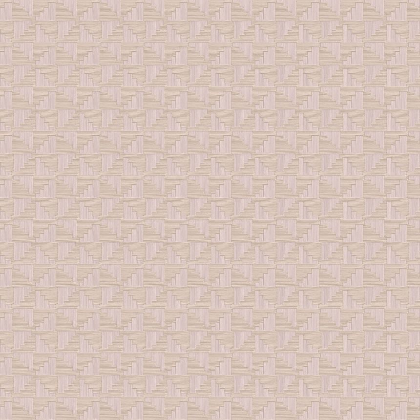 Grau-beige geometrische Retro-Tapete, 333650, Revive, Eijffinger