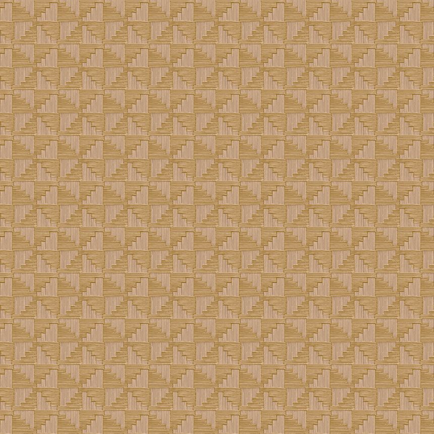 Ockerfarbene geometrische Retro-Tapete, 333652, Revive, Eijffinger