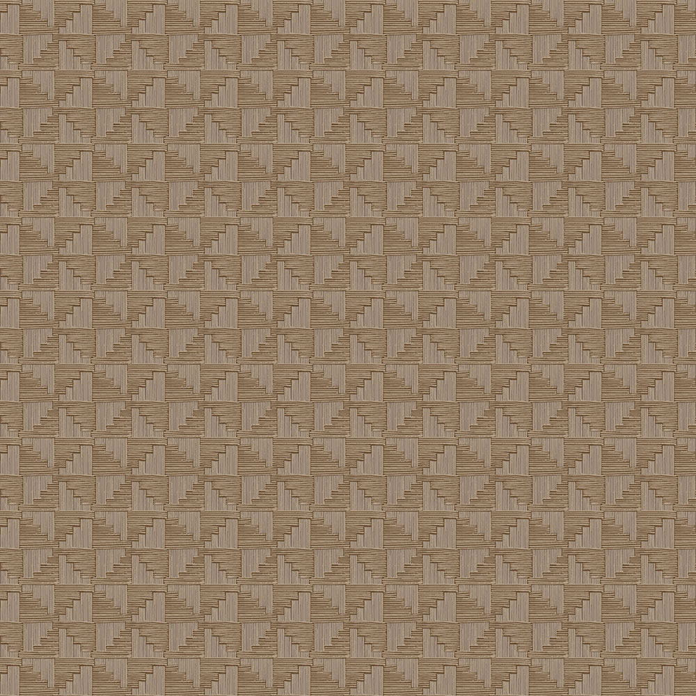 Braune geometrische Retro-Tapete, 333658, Revive, Eijffinger