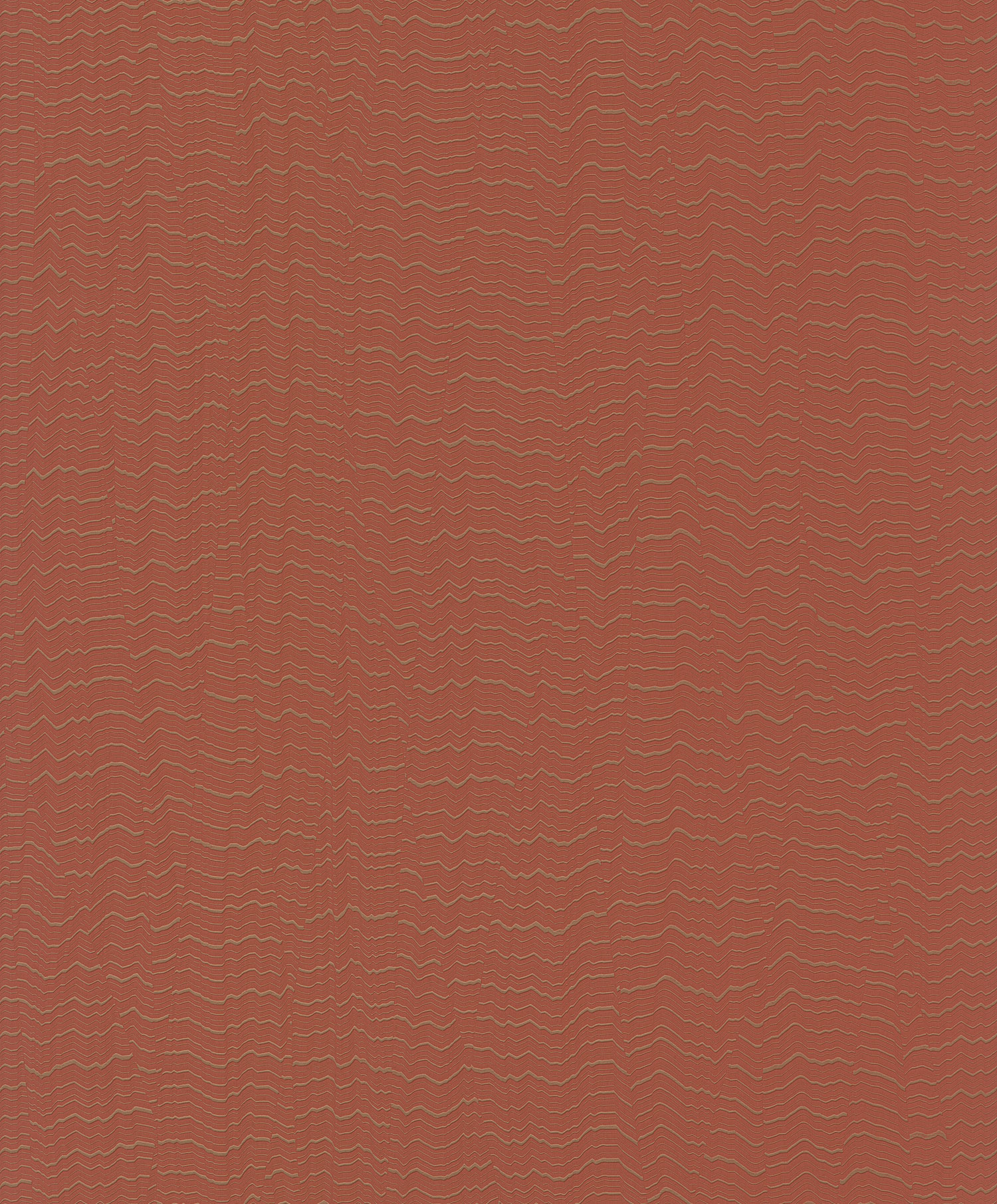 Ziegelrote Vliestapete, Wellen, BZ3409, Belize, Grandeco