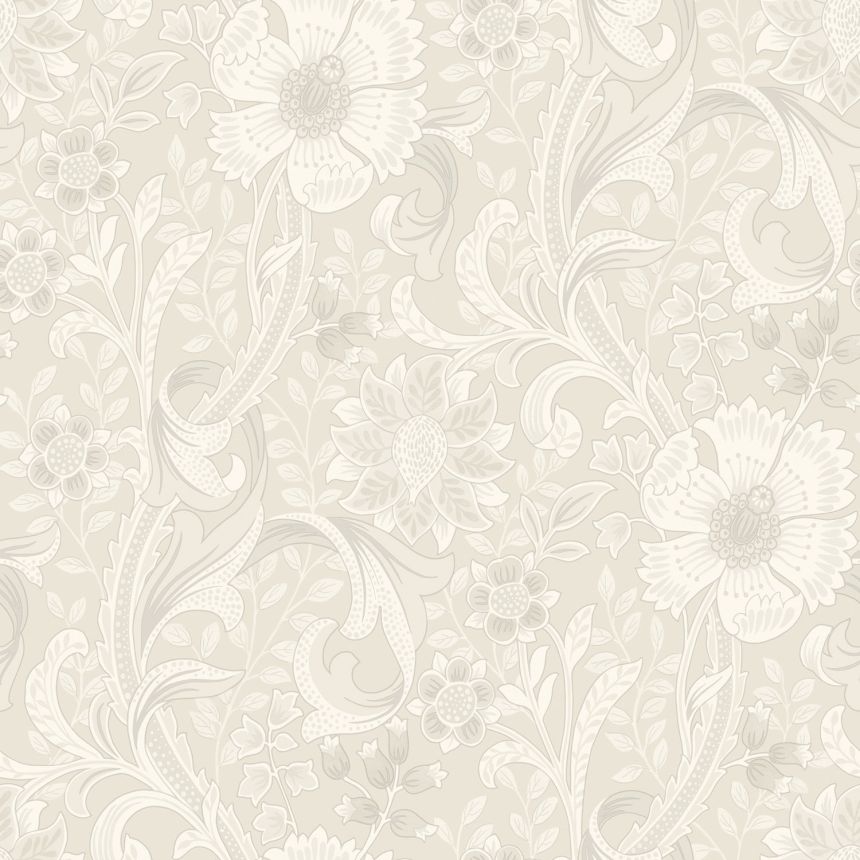 Vliestapete, creme, Blumen, PH3101, Perfect Harmony, Grandeco