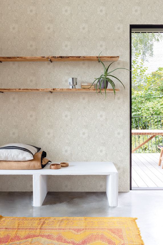 Vliestapete, creme, Blumen, PH3101, Perfect Harmony, Grandeco