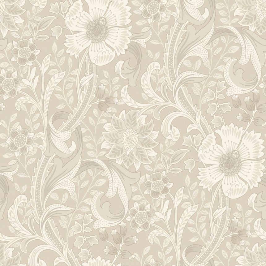 Vliestapete, beige, Blumen, PH3102, Perfect Harmony, Grandeco