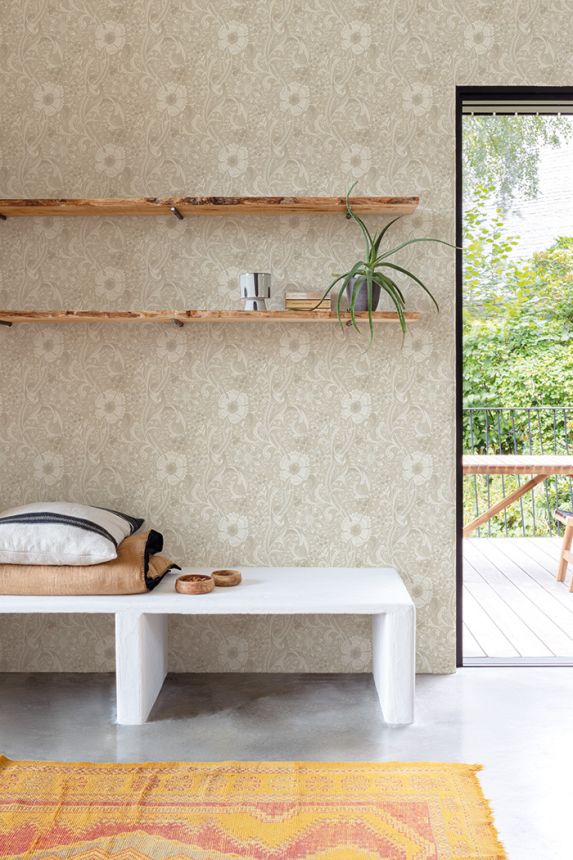 Vliestapete, beige, Blumen, PH3102, Perfect Harmony, Grandeco