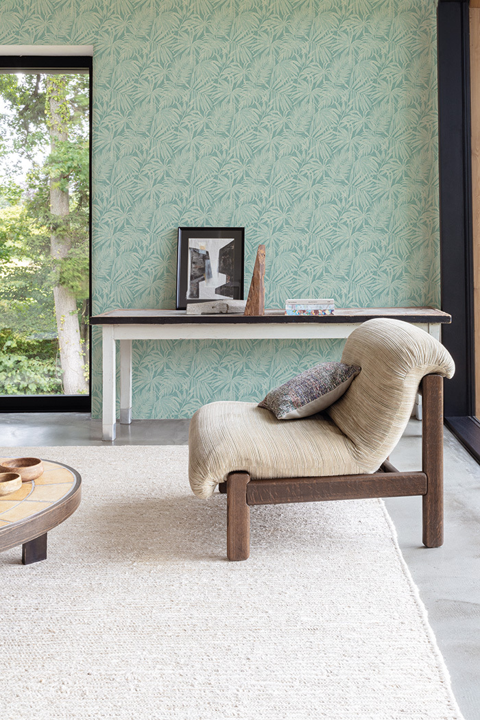 Vliestapete, blau, Blätter, PH3406, Perfect Harmony, Grandeco