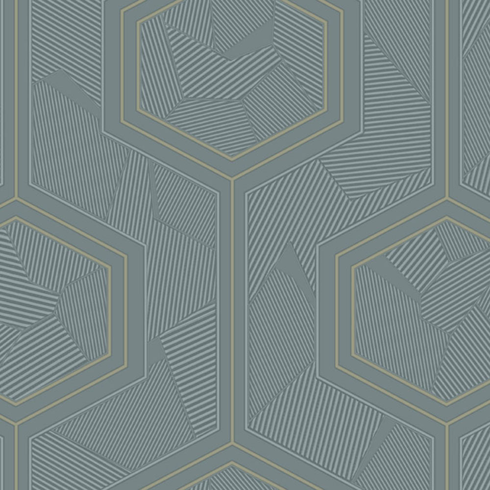 Luxuriöse blaue geometrische Vliestapete, Z12853, Automobili Lamborghini 3