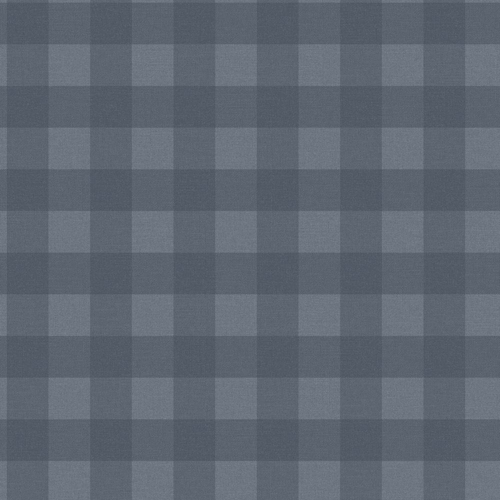 Vliestapete, blau, Würfel, kariert,  9813-1, Essential Stripes, ICH Wallcoverings