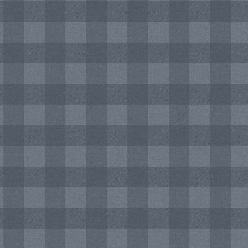 Vliestapete, blau, Würfel, kariert,  9813-1, Essential Stripes, ICH Wallcoverings