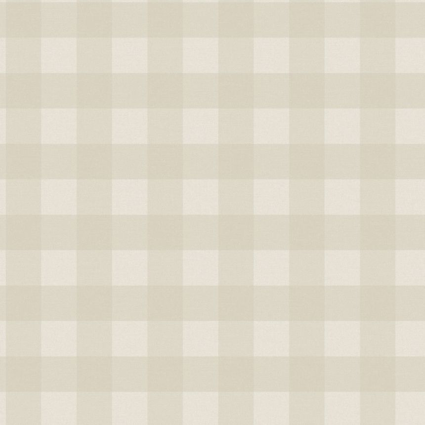 Vliestapete, beige, Würfel, kariert,  9813-2, Essential Stripes, ICH Wallcoverings