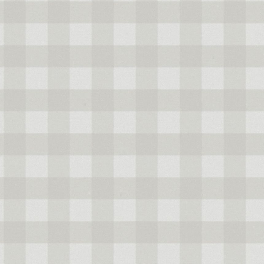 Vliestapete, grau, Würfel, kariert,  9813-3, Essential Stripes, ICH Wallcoverings