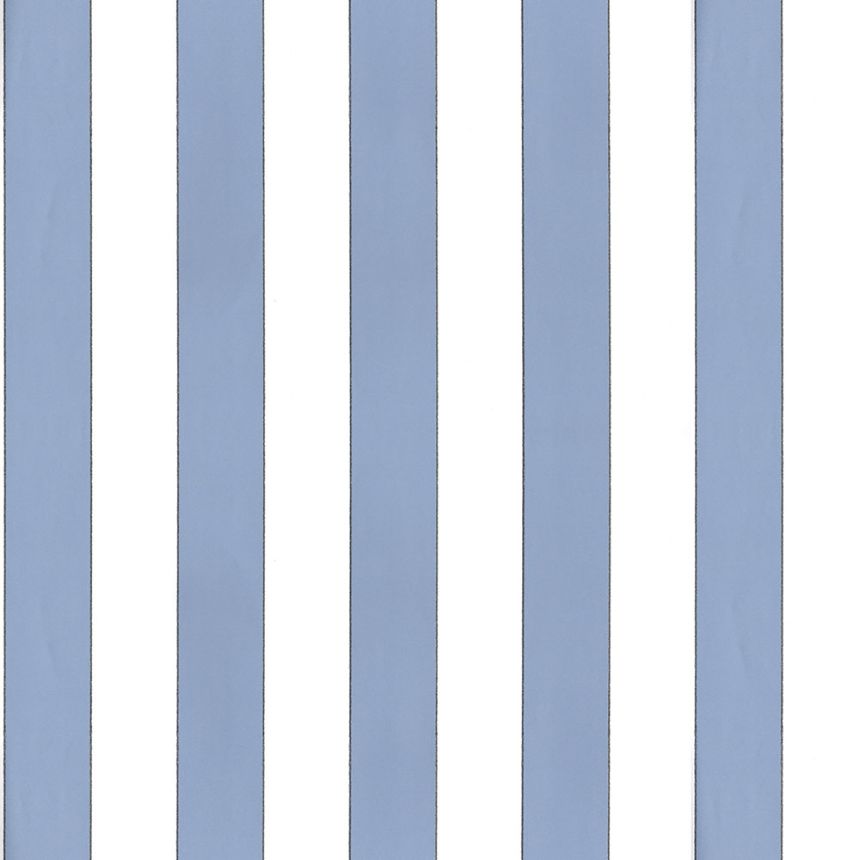 Vliestapete, blau-weiß, Streifen,  5060-1, Essential Stripes, ICH Wallcoverings
