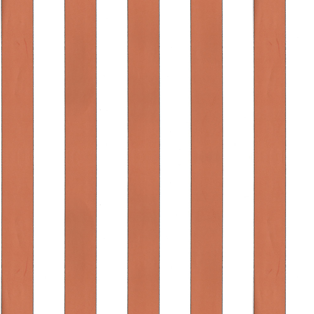 Vliestapete, orange-weiß, Streifen,  5060-3, Essential Stripes, ICH Wallcoverings