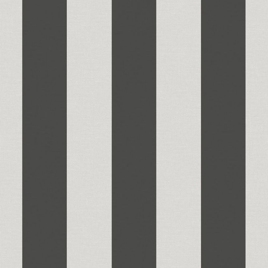Vliestapete, schwarz-weiß, Streifen,  9814-4, Essential Stripes, ICH Wallcoverings