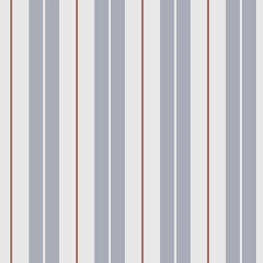 Vliestapete, blau, Streifen,  9815-1, Essential Stripes, ICH Wallcoverings