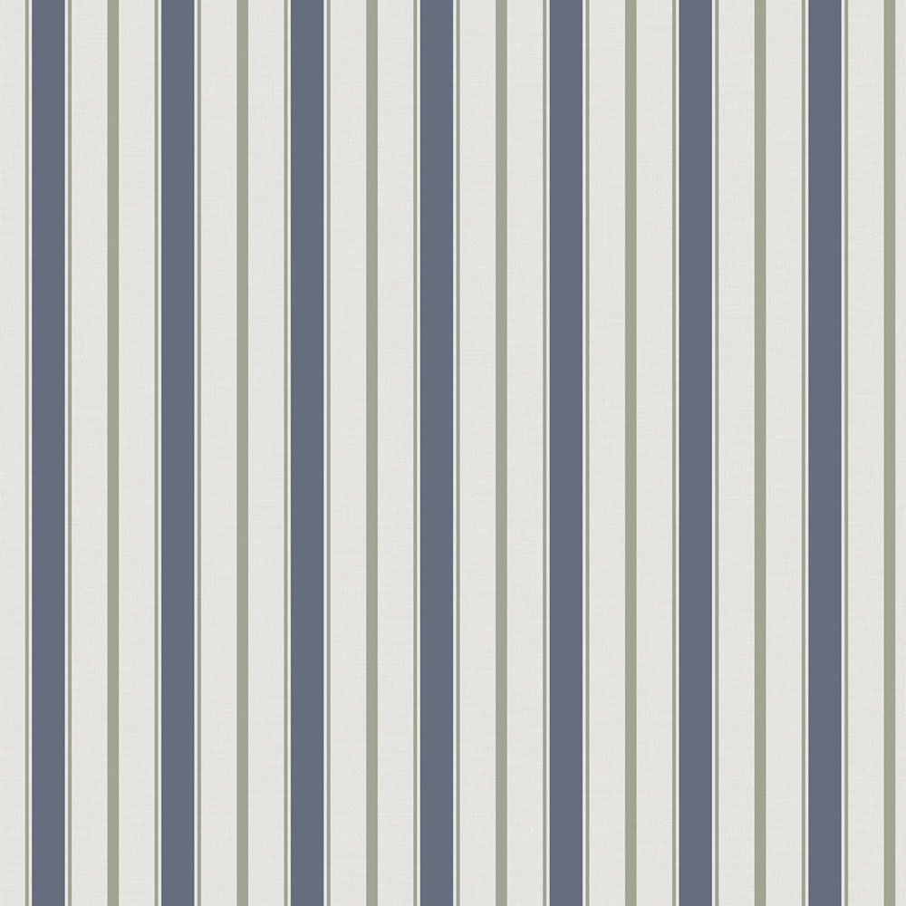 Vliestapete, blau-grün, Streifen,  9816-1, Essential Stripes, ICH Wallcoverings