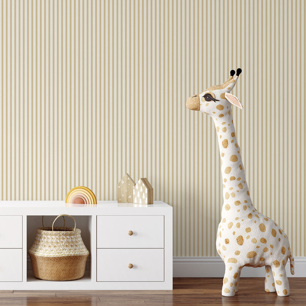 Vliestapete, beige, Streifen,  9817-2, Essential Stripes, ICH Wallcoverings