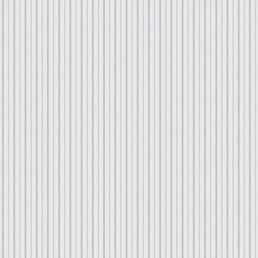 Vliestapete, blau-weiß, Streifen,  9818-1, Essential Stripes, ICH Wallcoverings