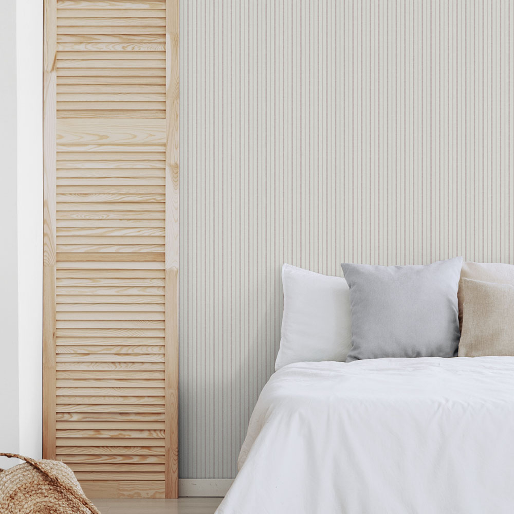 Vliestapete, rot-weiß, Streifen,  9818-4, Essential Stripes, ICH Wallcoverings